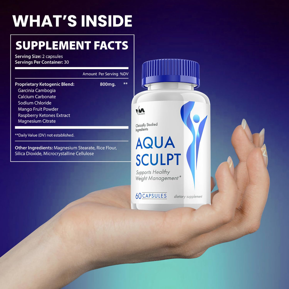 (2 Pack) Aqua Sculpt Advanced Formula Pills, AquaSculpt Support Supplement, Supports Overall Wellness, Aqua Sculpt Maximum Strength (120 Capsules)