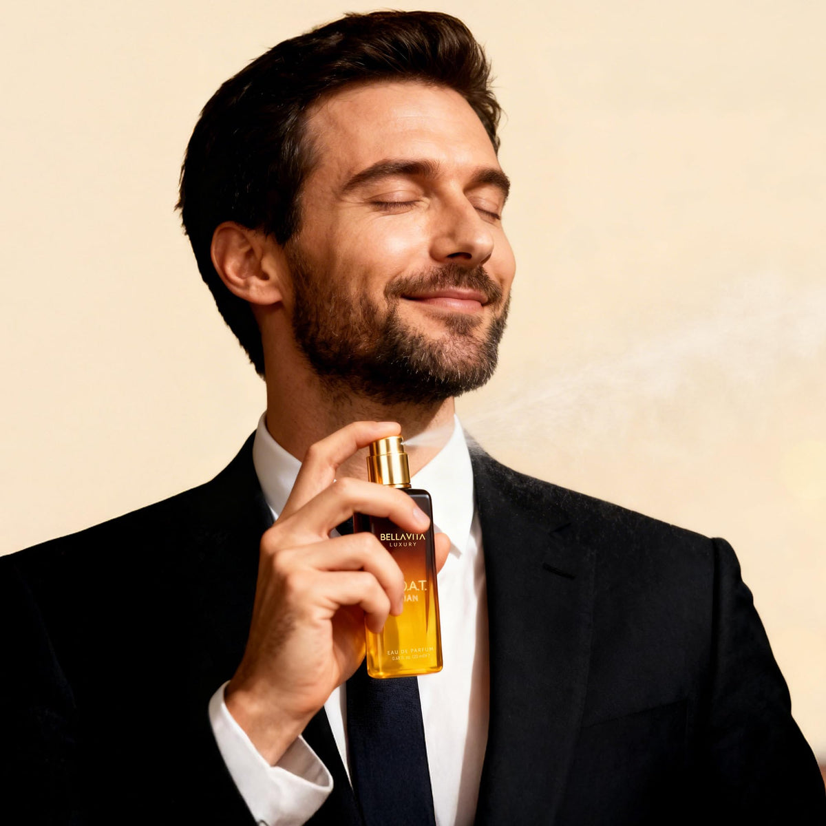 BellaVita Luxury Men's Perfume Gift Set with CEO Man, G.O.A.T., KLUB & OUD | 4 x 20ml (80ml) | Long Lasting Perfume for Men | Citrus, Woody, Patchouli & Caramel Notes