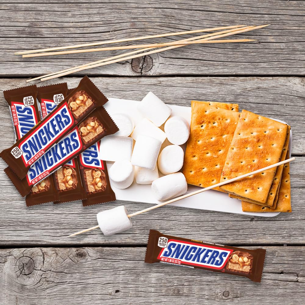 SNICKERS Singles Milk Chocolate Candy Bars, 1.86 oz Bar, 48 ct Box