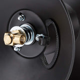 Amazon Basics Retractable Air Hose Reel - Fits 3/8-Inch 50-Feet Air Compressor Hoses, Portable, Works Well, 300PSI, Black, Hoses Excluded, Not for Water/Pressure Washers