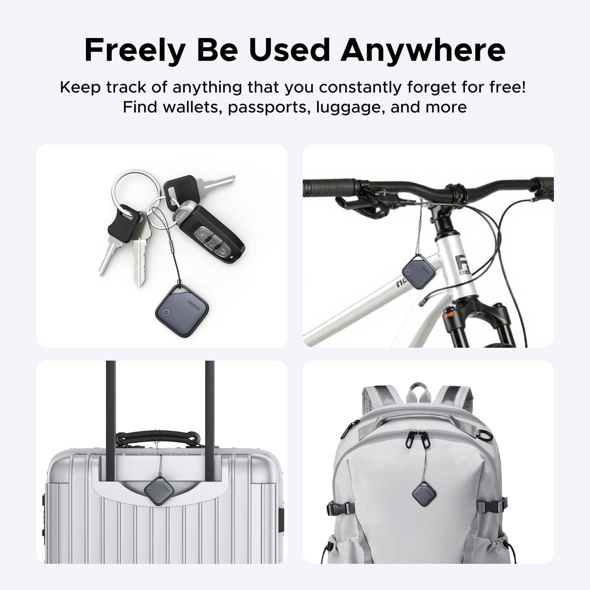 UGREEN FineTrack  Air Tracker Tags (iOS Only) 4 Pack Key Finder
