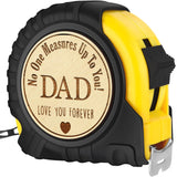 Fathers Day Birthday Gift for Dad, Dad Gifts from Son Daughter, Gift for Best New Daddy Father in Law Presents Useful Stuff, Tool Woodworker Carpenter Gift, Engraved Tape Measure 25 FT