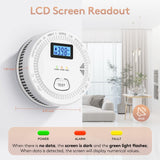 2 Packs, 2 in 1 CO & Smoke Detectors,Carbon Monoxide Detectors,Smoke Detector Battery Powered,（Include 3 * 1.5V AA Battery）,85 db Smoke Alarm,Fire Alarm,Easy Install,Portable