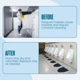 Houseables Urinal Mats, Urinal Mats for Men Bathroom, Floor Pads, Disposable Toilet Matt, for Pee, Commercial, Reusable, Urine, Splash Guard, Drip, Restroom, Mens Room, Large, Black, 17.25x20.5”, 12PK