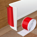 Vinyl Baseboard Molding Trim 4 Inch x 100 Feet Peel and Stick Baseboard Trim Flexible PVC Cove Base Moulding Self-Adhesive Trim for Garage Bathroom Cabinet Floor Walls, White