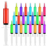 Kid2Kit 100 Pack Syringes for Jello Shots, 20mL Party Jello Shot Syringes with Cap BPA Free, Washable,Durable, Party Nurses, Halloween, Thanksgiving day, Christmas