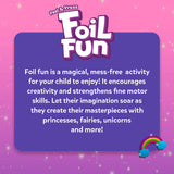 Skillmatics Foil Fun - Unicorns & Princesses, No Mess Art for Kids, Craft Kits & Christmas Fun Supplies, DIY Creative Activity, Travel Toys, Gifts for Ages 4, 5, 6, 7, 8, 9