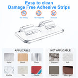 Hooks for Outdoor String Lights Clips: 40Pcs Heavy Duty Light Hook with Waterproof Adhesive Strips - Outside Clear Cord Holders for Hanging Christmas Lighting - Outdoors Sticky Clip