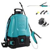 Evika 5.28 Gallon Battery Powered Backpack Sprayer, Electric Weed with 2 Wands, Automatic Rechargeable Sprayer with 5 Nozzles, Great for Garden and Lawn Weed Mist, Watering Plants, Cleaning