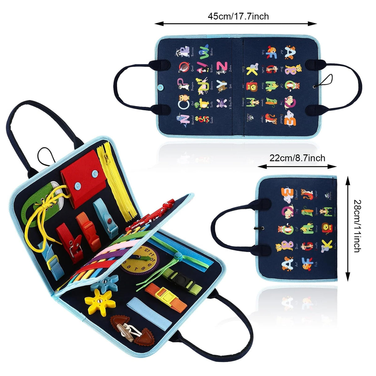 Fidget Blanket for Adults with Dementia,Dementia Activities for Seniors,Alzheimers Dementia Products for Elderly,Toddler Busy Board ,Fidget Toys,Autism Sensory Toys for Autistic Children.