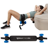 Hip Thrust Belt For Dumbbells Heavy, Kettlebells, Plates - Ultra-Durable Booty Belt for Hip Thrust - Hip Thrust Pad With Weight Support Pouches for Ultimate Stability and Comfort - Weight Lifting Belt