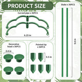 Moiggonoy 36 Pack Plant Support Stakes Sets - Versatile Plant Cages, Stackable Garden Flower Support， Small Plant Stakes for Indoor Plants,Tomato,Monstera, Peony, Hydrangea, Climbing Plants