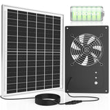 DSTANA 25W Solar Powered Fan with 15000mAh Battery & Timer, Usable At Night