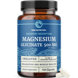 Magnesium Glycinate 500mg, High Absorption, Sleep & Relaxation Support