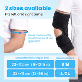 Cubital Tunnel Syndrome Elbow Brace, Ulnar Nerve Entrapment Splint, Elbow Immobilizer for Night Sleeping and Day Working, 4 Angles Adjustable, Fit Women & Men, Right & Left Arm - S/M