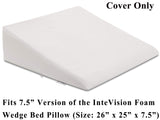 InteVision 400 Thread Count, 100% Egyptian Cotton Pillowcase. Designed to Fit The 7.5" Version of The Foam Wedge Bed Pillow (26" x 25" x 7.5")