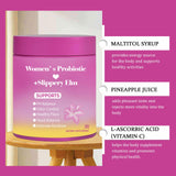 MILIZHIWU Feminine Probiotics Gummies for Women - Supports PH Balance, Gut Health & Immune System with Slippery Elm, Prebiotics & Lactobacillus Blend, Pineapple Flavor, 60 Gummies
