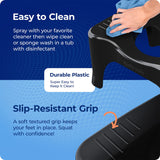 Squatty Potty The Original Bathroom Toilet Stool, Curve Lightweight with Sleek and Modern Design, Black, 7"