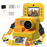 Mafiti Kids Camera Instant Print, 48MP Digital Camera Selfie 1080P Video with 32G TF Card, Toys Gifts for Girls Boys Aged 3-12 for Christmas/Birthday/Holiday (Orange)