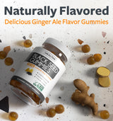 Black Seed Oil Gummies - Natural Ginger Ale Flavor (Non-GMO & Vegan) Cold-Pressed Nigella Sativa Producing Pure Black Cumin Seed Oil - 500mg Per 2 Gummy Serving