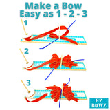 E-Z Bowz Design Pro Bow Maker - Easy Ribbon Bowmaker Gift Large Bow Maker - Perfect for Christmas Decor Wreaths and Hair Bows