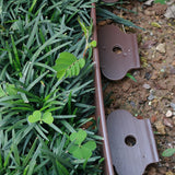 40 Ft Landscape Edging Kit, Brown Garden Edging Border with 40 Edging Garden Stakes, Plastic Landscaping Edging Roll for Flower Bed Lawn Driveway Yard