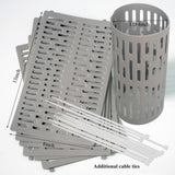 Plastic Tree Trunk Protectors, Nursery Mesh Bark Guard - 6 Pack