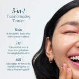 ELEMIS Pro-Collagen Rose Cleansing Balm Makeup Remover, Hydrating Facial Cleanser, Oil Cleanser, Oil Makeup Remover, Deep Cleanse