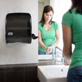 Tork Paper Hand Towel Roll Lever Dispenser Smoke H21, High-Capacity, 83TR
