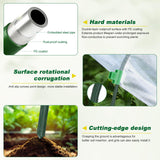 Fippy Garden Netting Kit, 10 X 50FT Garden Netting Pest Barrier with 10 Sets Garden Hoops and 20pcs Clips, Insect Netting Row Cover for Raised Beds Vegetable Fruits Flowers Protection