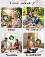WOODBESTS Acrylic Jigsaw Puzzle Suncatcher 83 Pieces-Beach Vacation, DIY Acrylic Puzzle Sun Catcher, Window&Garden Decor, Unique Gifts for Mom, Women,Wife, Sisters, Aunt, Besties 7.4in