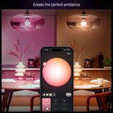 Philips Hue Essential Smart LED A19 Bulb 4-Pack, White and Color Ambiance, E26, 7.2W, 2200K-6500K, 800 Lumens, Dimmable LED Bulbs, Works with Alexa, Google Assistant, Apple Home