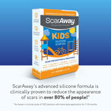 ScarAway Kids Silicone Scar Gel, 100% Medical-Grade, Helps Improve Size, Color & Texture of Hypertrophic & Keloid Scars on Face & Body from Injury, Burns & Surgery, Water Resistant, Clear, 6g