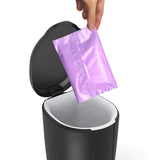 Disposable Sanitary Bags, 300 Pcs, Purple, Self-sealing, Odor-proof, Rectangular, Plastic, 10" x 6" Bags for Feminine Hygiene, Personal Waste, or Pet Waste