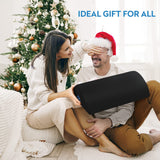 StepLively Foot Rest Ergonomic Pillow for Under Desk at Work, Anti-Fatigue Footrest Support Pillow for Fatigue & Pain Relief, Comfortable for Office Chair, Car Seat & Gaming Chair - Black