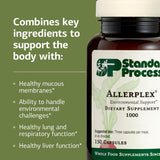 Standard Process Inc. Allerplex, Lung Health Support Supplement, Dietary Supplement with Vitamin A & Pneumotrophin PMG, Support Healthy Mucous Membranes, Supports Seasonal Challenges - 150 Capsules