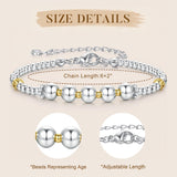 IEFLIFE 70th Birthday Gifts for Women - 70th Birthday Bracelets for Women