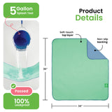 IMPROVIA® Washable Underpads, 34" x 36" (Pack of 4) - Heavy Absorbency Reusable Bedwetting Incontinence Pads for Kids, Adults, Elderly, and Pets - Waterproof Protective Pad for Bed, Couch, Sofa, Floor