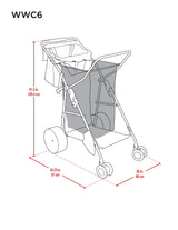 Rio Beach Wonder Wheeler Wide Beach Cart