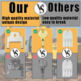 21 Pcs Dispenser Key Set for Waffle San Ja-mar Geo-rgia Pa-cific to-rk Kim-berly Cl-ark Bra-dley Paper Towel Toilet Paper Soap Dispensers Replacement Keys Cat 74 E114 Key