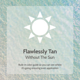 Fake Bake Flawless Darker Self-Tanning Liquid Streak-Free, Long-Lasting Natural Glow For All Skin Tones - Sunless Tanner Includes Professional Application Mitt, Black Coconut Scent - 6 oz (Pack of 2)