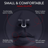 Rhinomed Mute Nasal Dilator for Snore Reduction - Anti-Snoring Aid Solution - Improve Airflow - Comfortable Nose Vents, Breathing Aids for Better Sleep - (Size Large, 3-Pk)