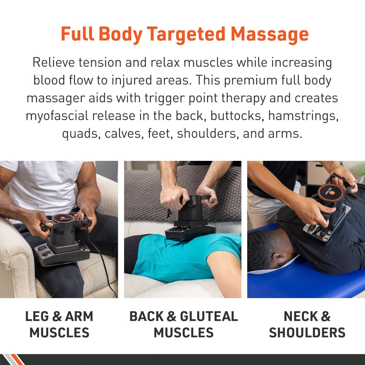 Body Sport Therapeutic Dual Speed Professional Vibrating Massager for Pain & Aching Muscle Relief – High-Powered, Effective, Chiropractic Myofascial Release Tool