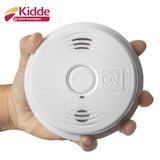 Kidde Smoke and Carbon Monoxide Detector Alarm with Voice Warning | Hardwired w/10 Year Lithium Battery Backup | Interconnectable | Model # i12010SCO, White