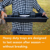 Bootstrap Farmer 1020 Trays (10-Pack), Heavy Duty No-Hole Flats for Microgreens, Fodder & Seedling Propagation - 1.8mm Thick Reusable Plastic