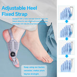 Bunion Corrector for Man and Women Big Toe, Adjustable Bunion Splint for Bunion Relief, Orthopedic Toe Straightener with Anti-slip Heel Strap and Silicone Pad, Suitable for Left and Right Feet