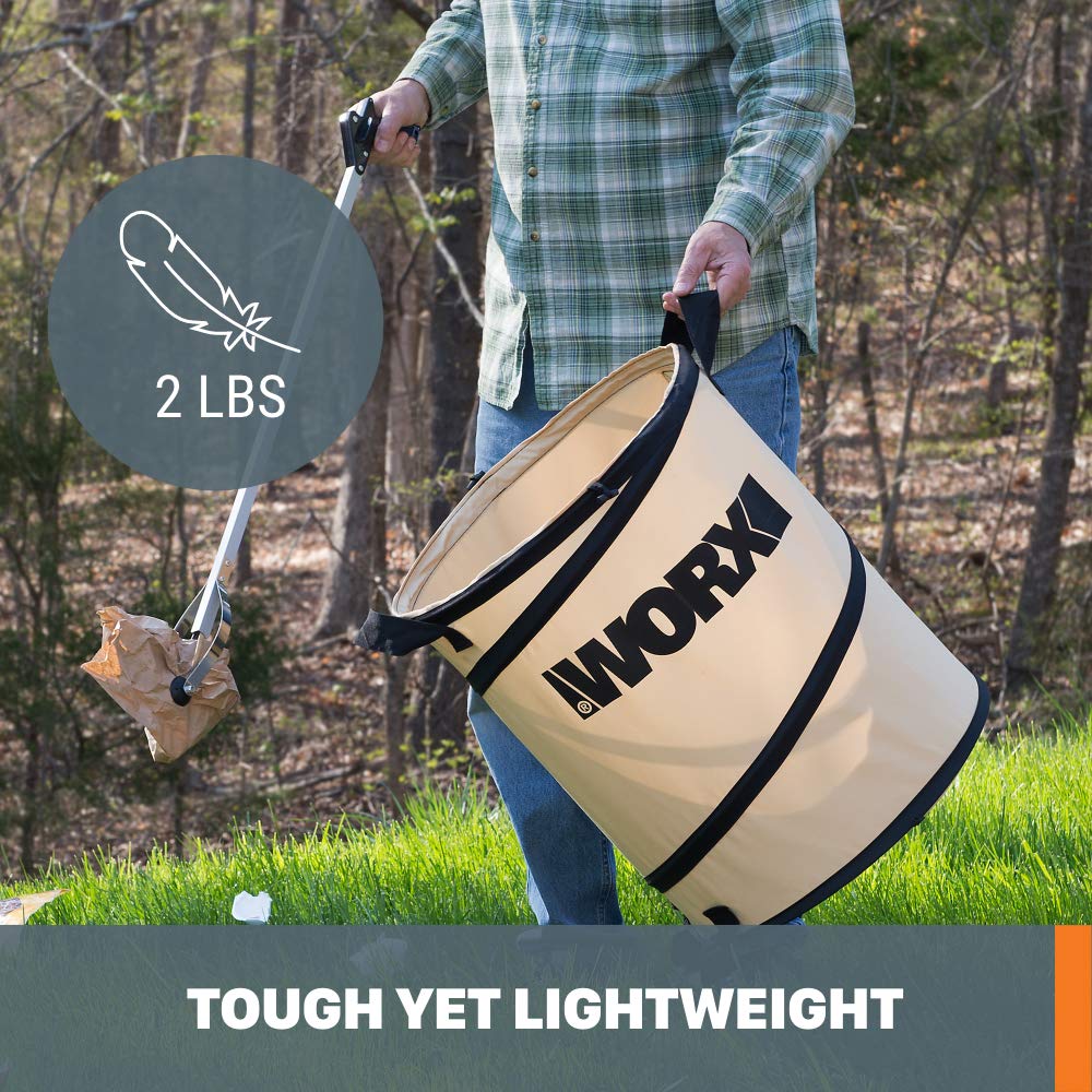WORX Landscaping 26-Gallon Collapsible Yard Waste Bag & Leaf Bin, WA0030