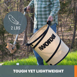 WORX Landscaping 26-Gallon Collapsible Yard Waste Bag & Leaf Bin, WA0030
