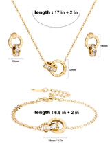 AILPIWE Gold Jewelry Set for Women Dainty Circle Jewelry Sets