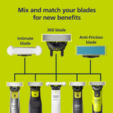 Philips Norelco OneBlade Skin Protect Replacement Blade, for OneBlade Electric Shaver and Trimmer, Durable Stainless Steel, Trim and Shave with Extra Skin Protection, 2 Count, QP229/80